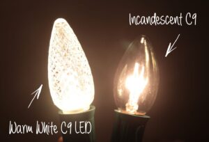 LED Warm White Vs Incandescent Light